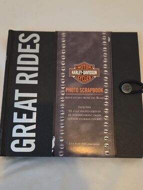Harley-Davidson Black & Brown Great Rides Photo Scrapbook